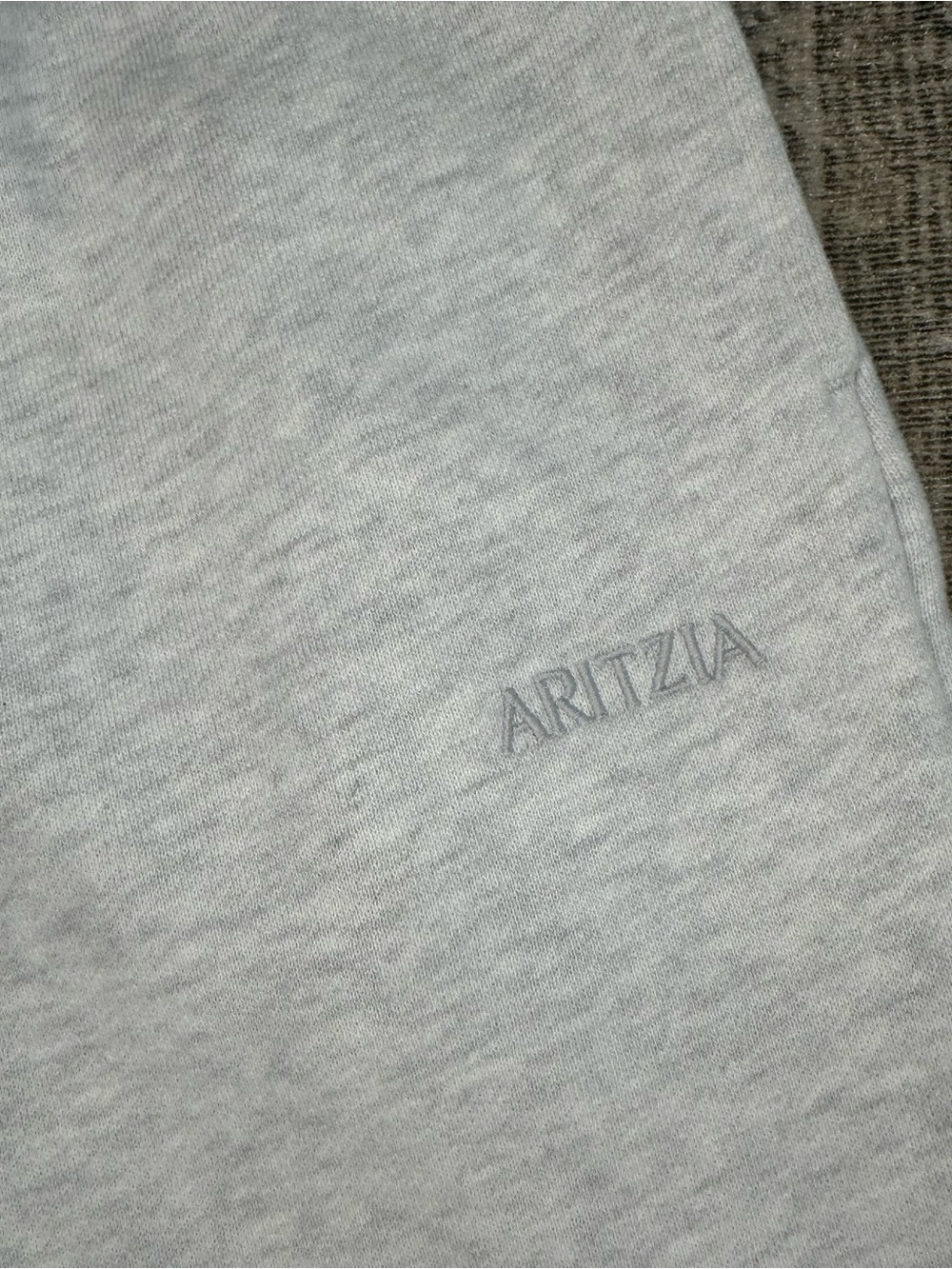 Aritzia Sweatfleece Mega Fit Sweatpants S Heather Gray Wide Leg Cozy Fleece Wome - Picture 3 of 9